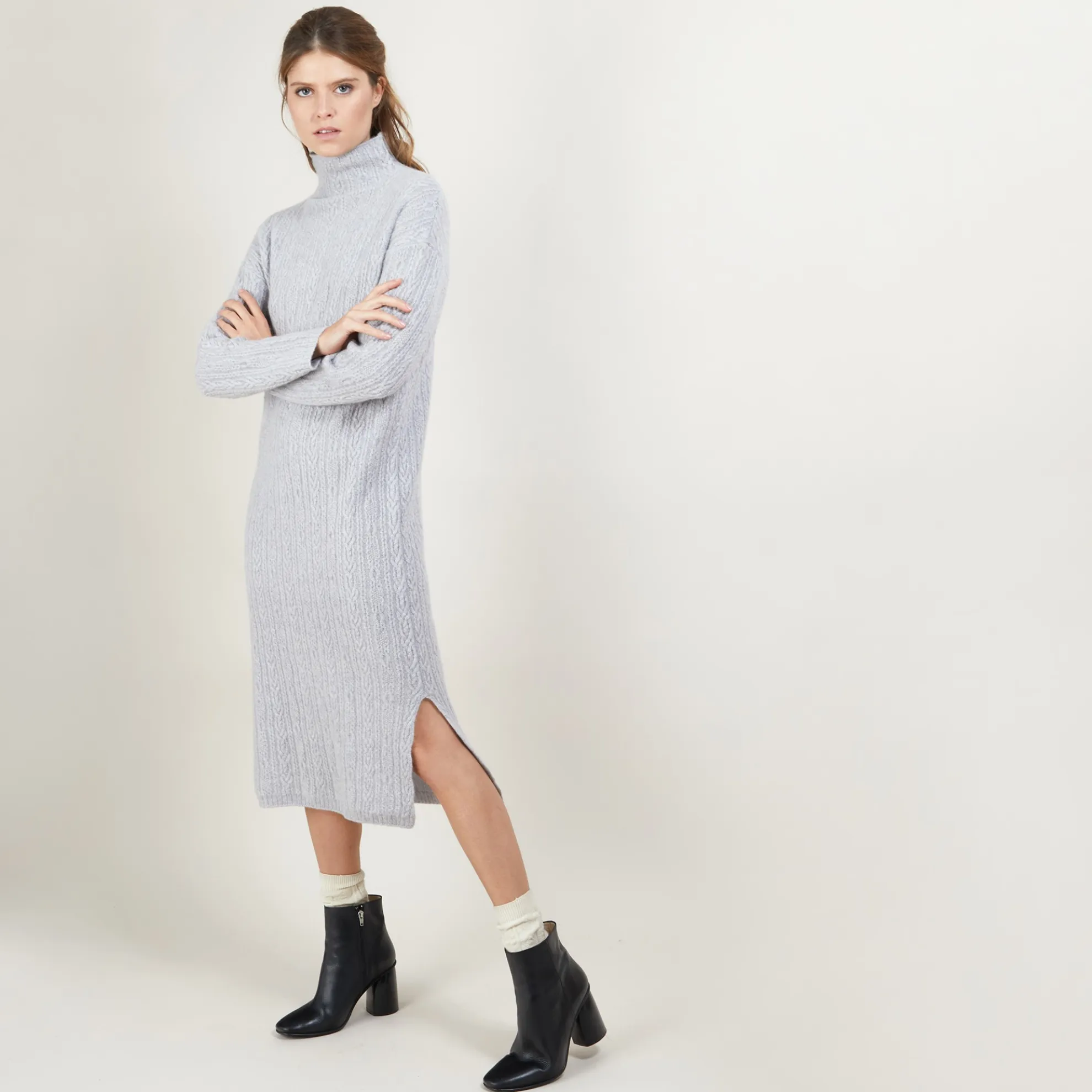 Maison Montagut Robe En Cachemire 4 Fils A Mailles Torsadees - Gisele>Femme Robes