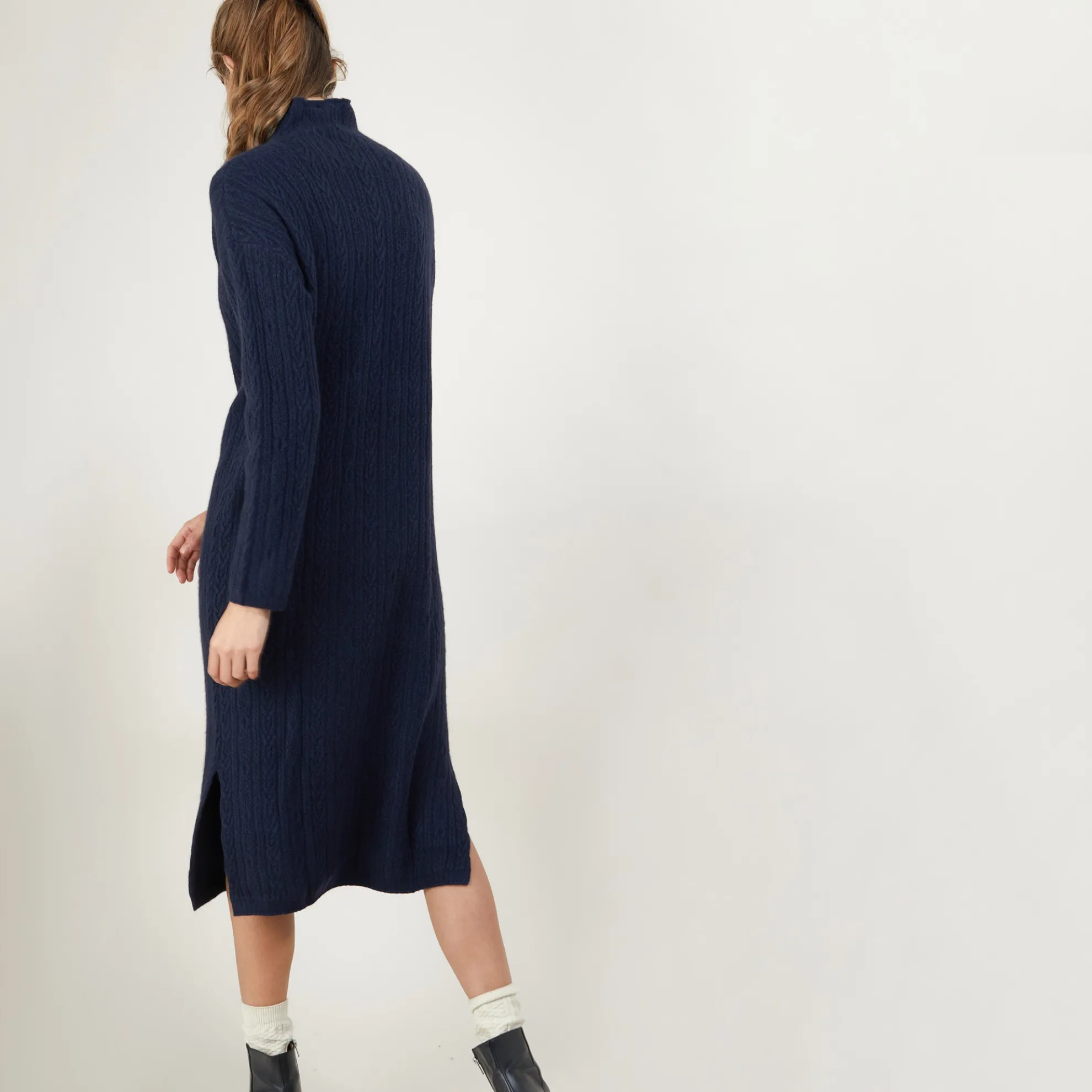 Maison Montagut Robe En Cachemire 4 Fils A Mailles Torsadees - Gisele>Femme Robes