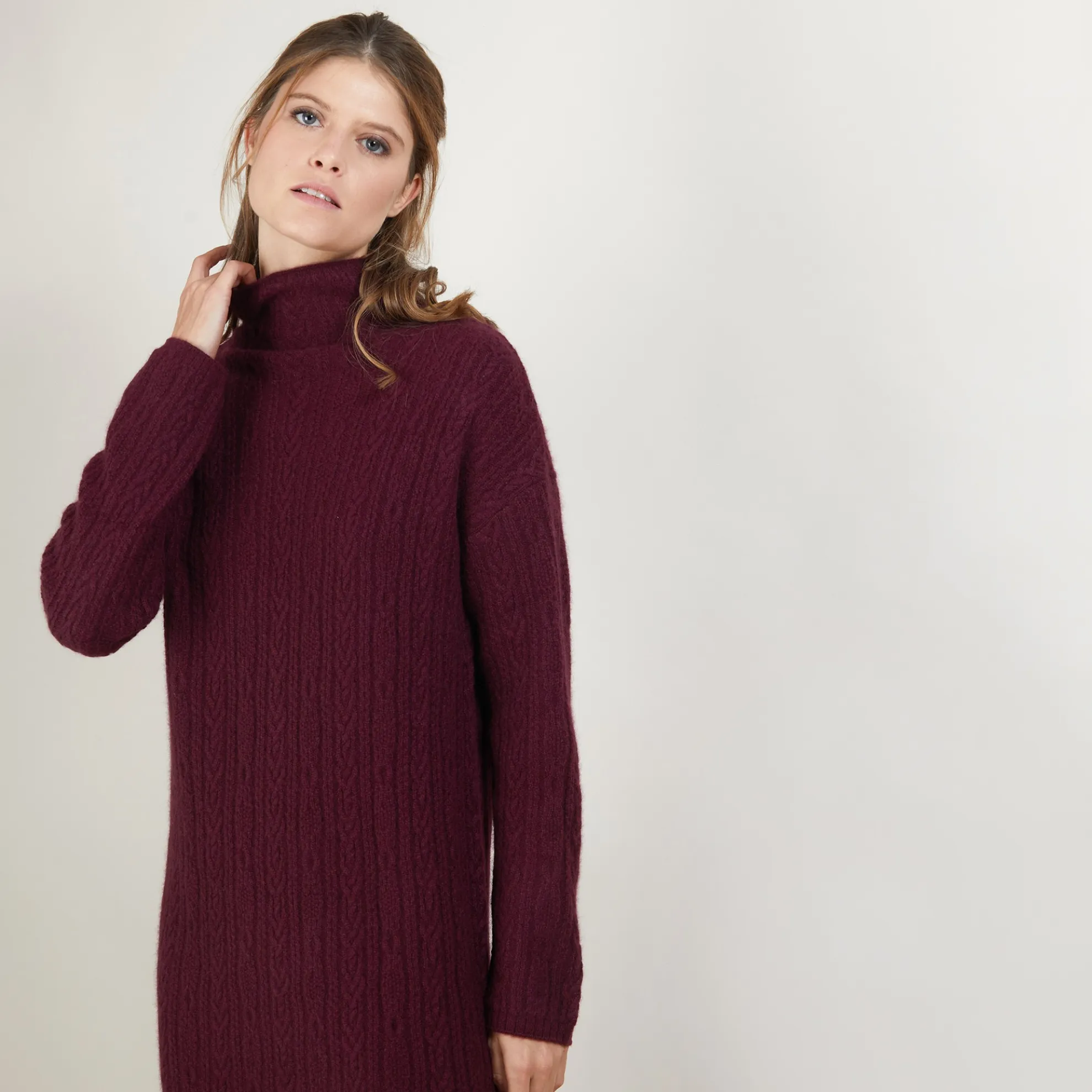 Maison Montagut Robe En Cachemire 4 Fils A Mailles Torsadees - Gisele>Femme Robes