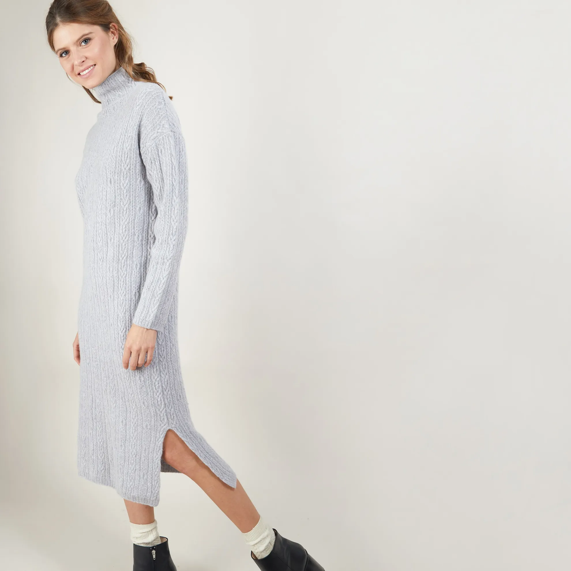 Maison Montagut Robe En Cachemire 4 Fils A Mailles Torsadees - Gisele>Femme Robes