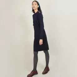 Maison Montagut Robe En Laine Boutons Epaule - Frankie><noscript><img width=