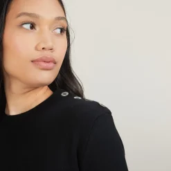 Maison Montagut Robe En Laine Boutons Epaule - Frankie><noscript><img width=