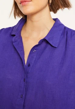 Maison Montagut Robe Longue Col Polo En Lin - Valerie><noscript><img width=