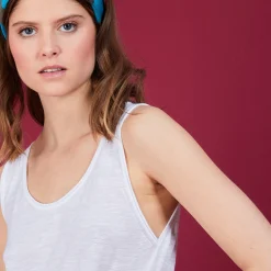 Maison Montagut Robe Longue En Lin Flamme - Bardot><noscript><img width=