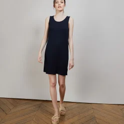 Maison Montagut Robe Longue En Lin Flamme - Bardot><noscript><img width=