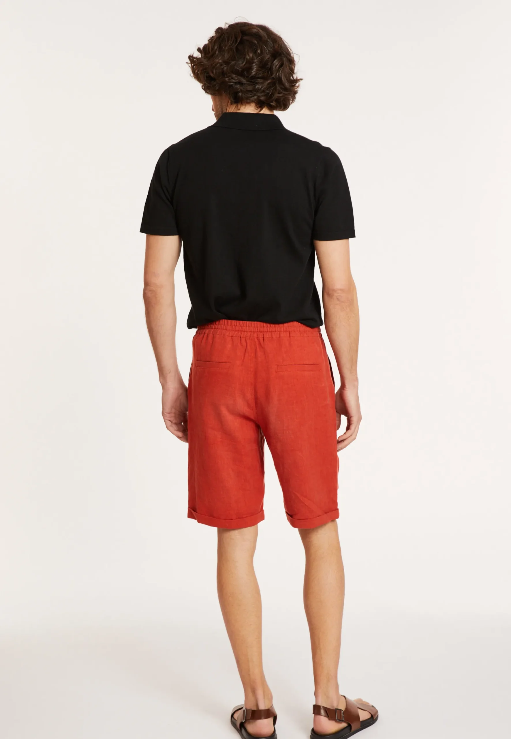 Maison Montagut Short A Poches En Lin - Diego>Homme Shorts Et Pantalons