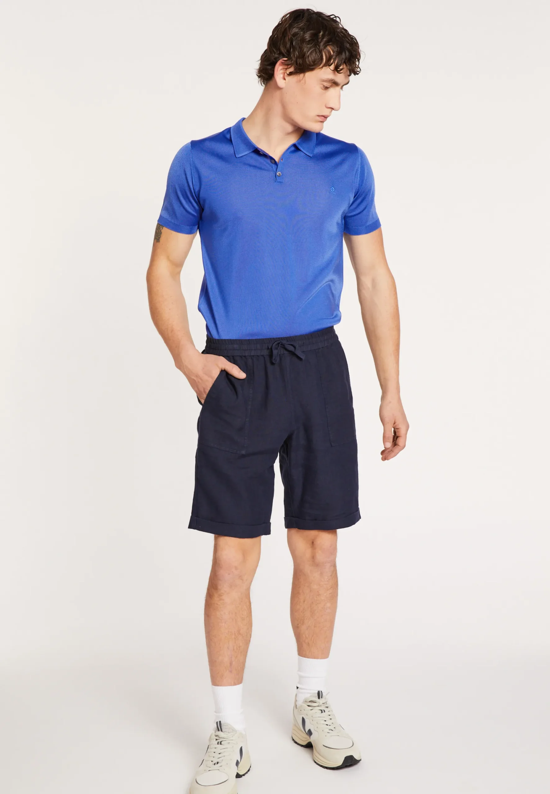 Maison Montagut Short A Poches En Lin - Diego>Homme Shorts Et Pantalons
