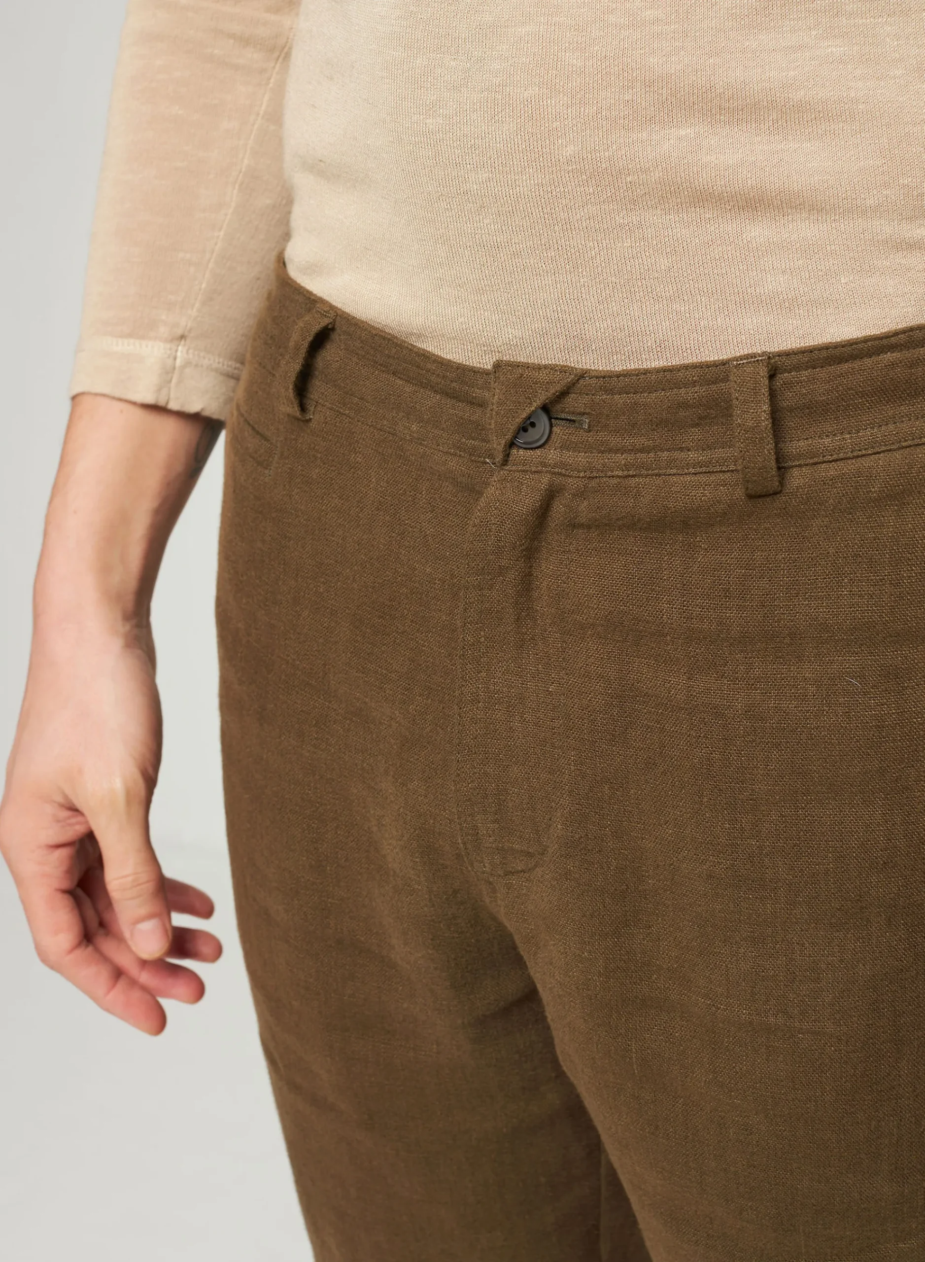 Maison Montagut Short Casual En Lin - Rodez>Homme Shorts Et Pantalons