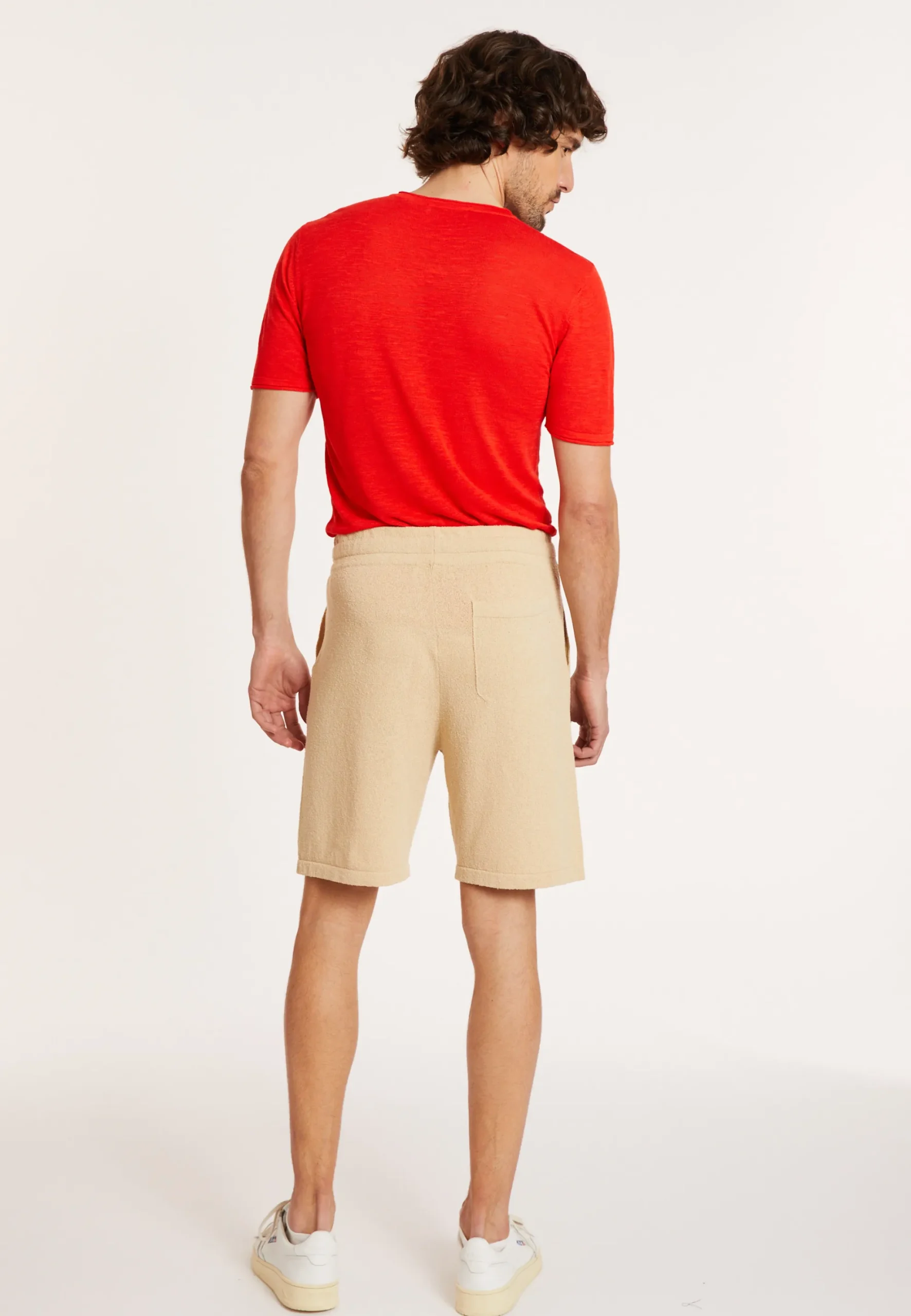 Maison Montagut Short En Coton Brosse - Drey>Homme Shorts Et Pantalons