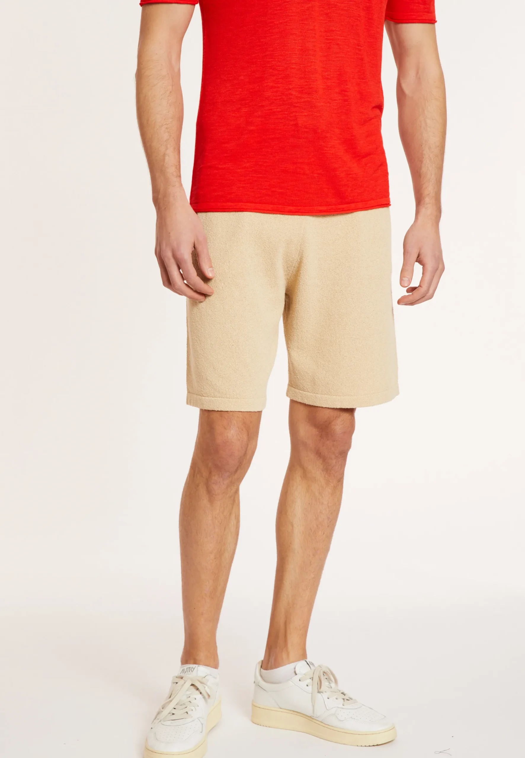 Maison Montagut Short En Coton Brosse - Drey>Homme Shorts Et Pantalons