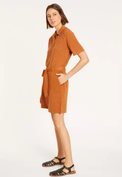 Maison Montagut Short Fluide En Lin Flamme - Maceo><noscript><img width=