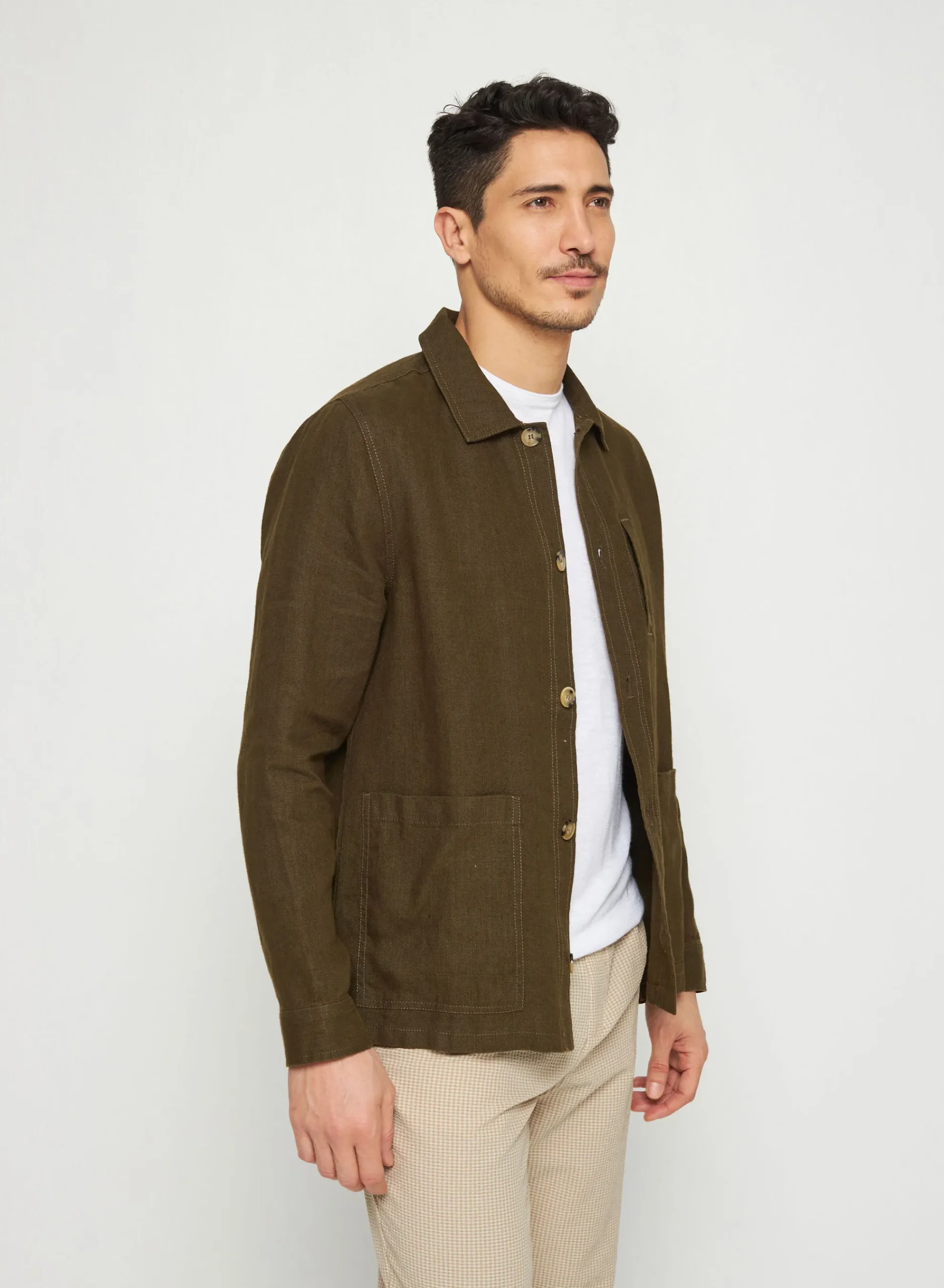 Maison Montagut Surchemise Casual En Lin - Rodrigue>Homme Chemises