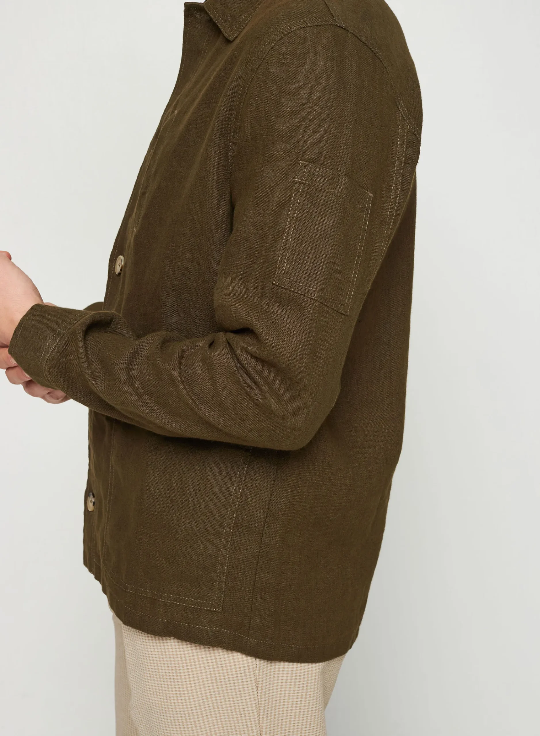 Maison Montagut Surchemise Casual En Lin - Rodrigue>Homme Chemises