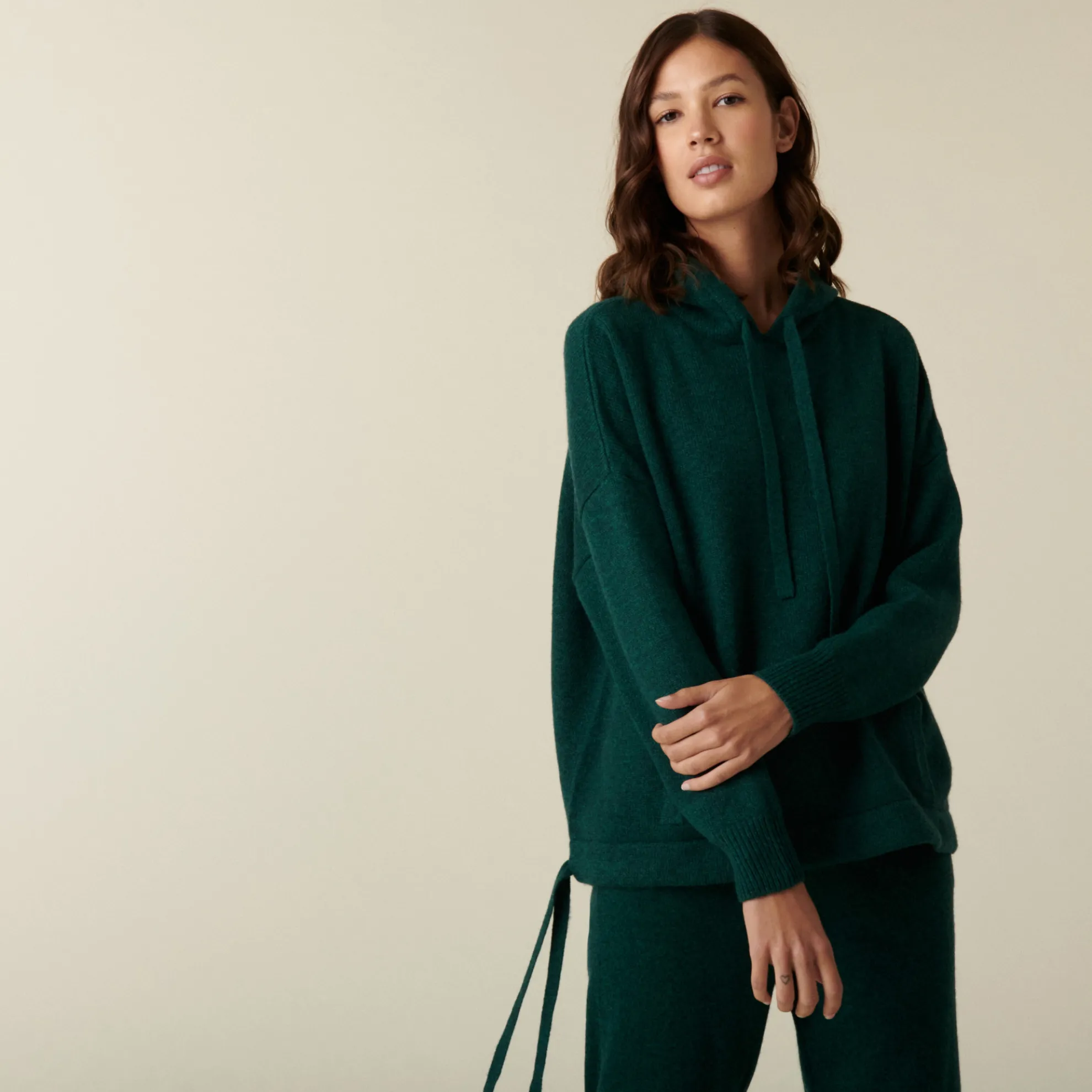 Maison Montagut Sweat A Capuche En Cachemire Avec Poches - Ado>Femme Pulls