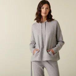 Maison Montagut Sweat A Capuche En Cachemire Avec Poches - Ado><noscript><img width=