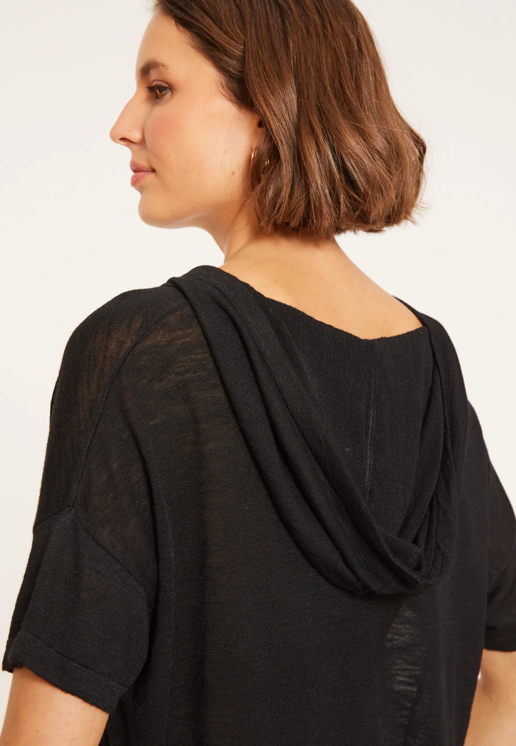 Maison Montagut Sweat A Capuche En Lin Flamme - Pivoine>Femme T-Shirts