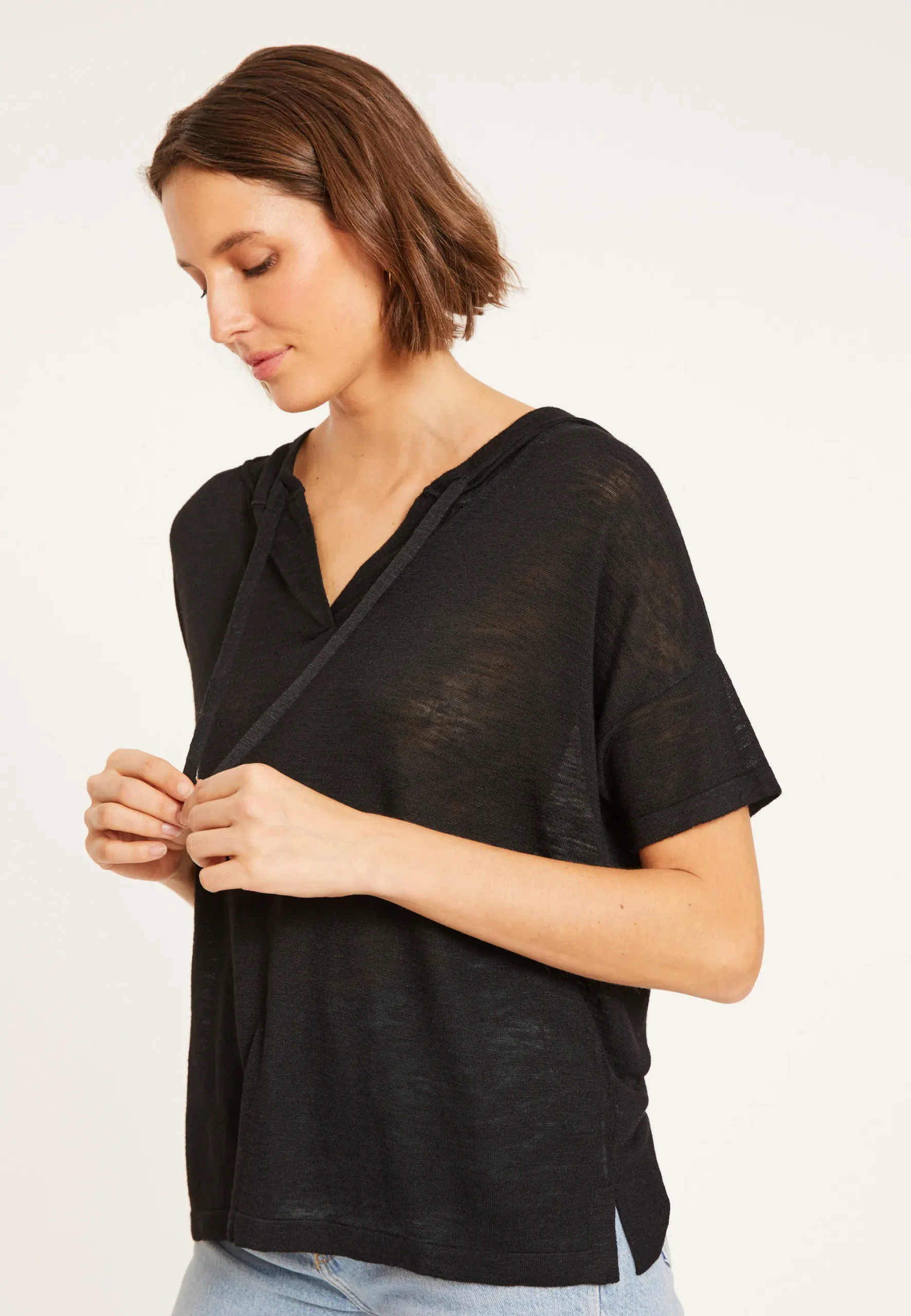 Maison Montagut Sweat A Capuche En Lin Flamme - Pivoine>Femme T-Shirts