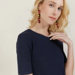 Maison Montagut Top Femme En Laine Et Soie - Alex><noscript><img width=