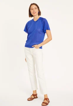 Maison Montagut T-Shirt A Cotes En Fil Lumiere - Malory><noscript><img width=