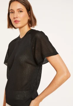 Maison Montagut T-Shirt A Cotes En Fil Lumiere - Malory><noscript><img width=