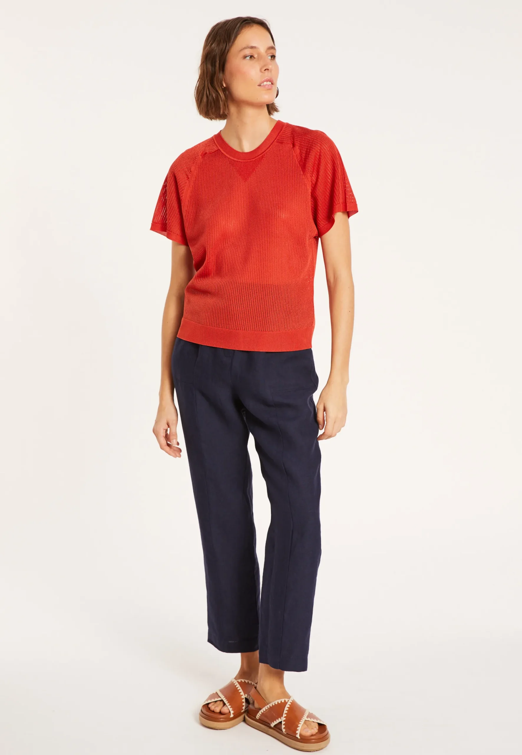 Maison Montagut T-Shirt A Cotes En Fil Lumiere - Malory>Femme T-Shirts