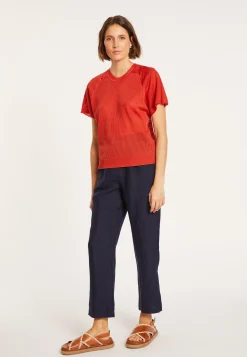 Maison Montagut T-Shirt A Cotes En Fil Lumiere - Malory><noscript><img width=