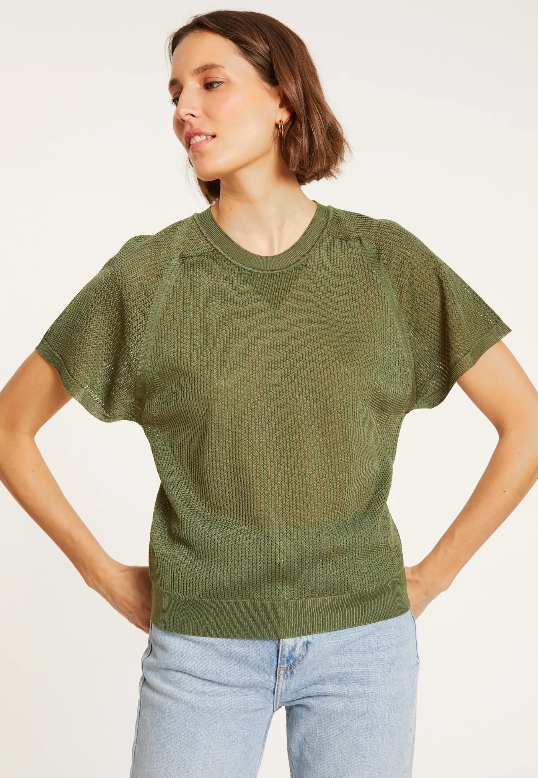 Maison Montagut T-Shirt A Cotes En Fil Lumiere - Malory>Femme T-Shirts