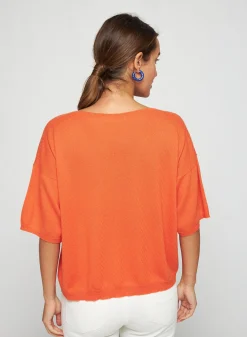 Maison Montagut T-Shirt A Manches Coudes En Cachemire Light - Solange><noscript><img width=