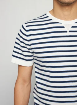 Maison Montagut T-Shirt A Rayures En Coton Bio - Rime><noscript><img width=