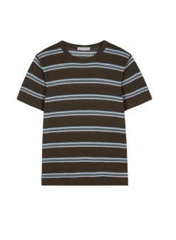 Maison Montagut T-Shirt A Rayures En Lin Flamme - Remi><noscript><img width=