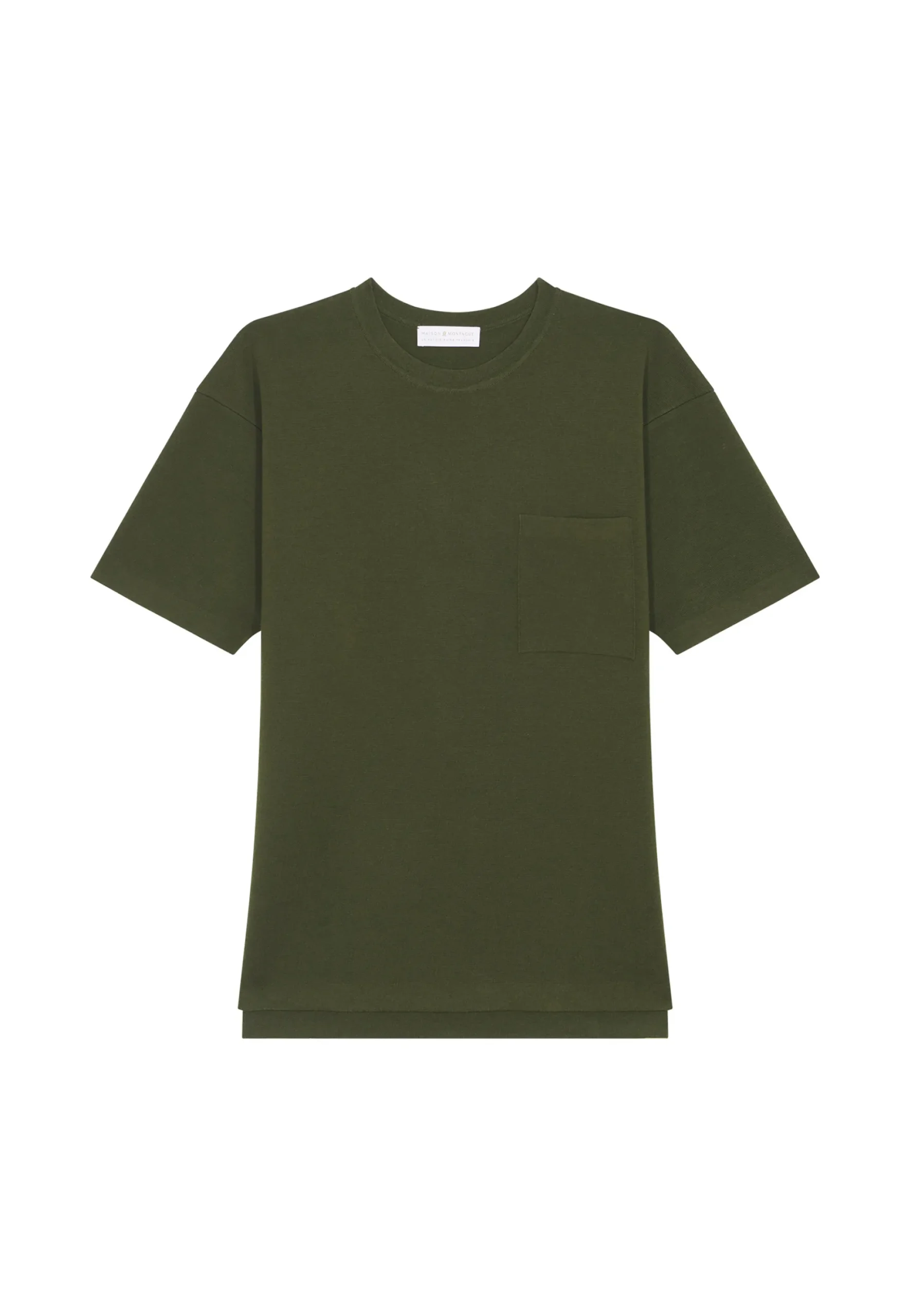 Maison Montagut T-Shirt Ample Avec Poche En Laine Merinos - Florentin>Homme T-Shirts