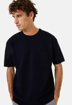 Maison Montagut T-Shirt Ample Avec Poche En Laine Merinos - Florentin><noscript><img width=