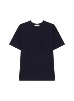 Maison Montagut T-Shirt Ample Avec Poche En Laine Merinos - Florentin><noscript><img width=
