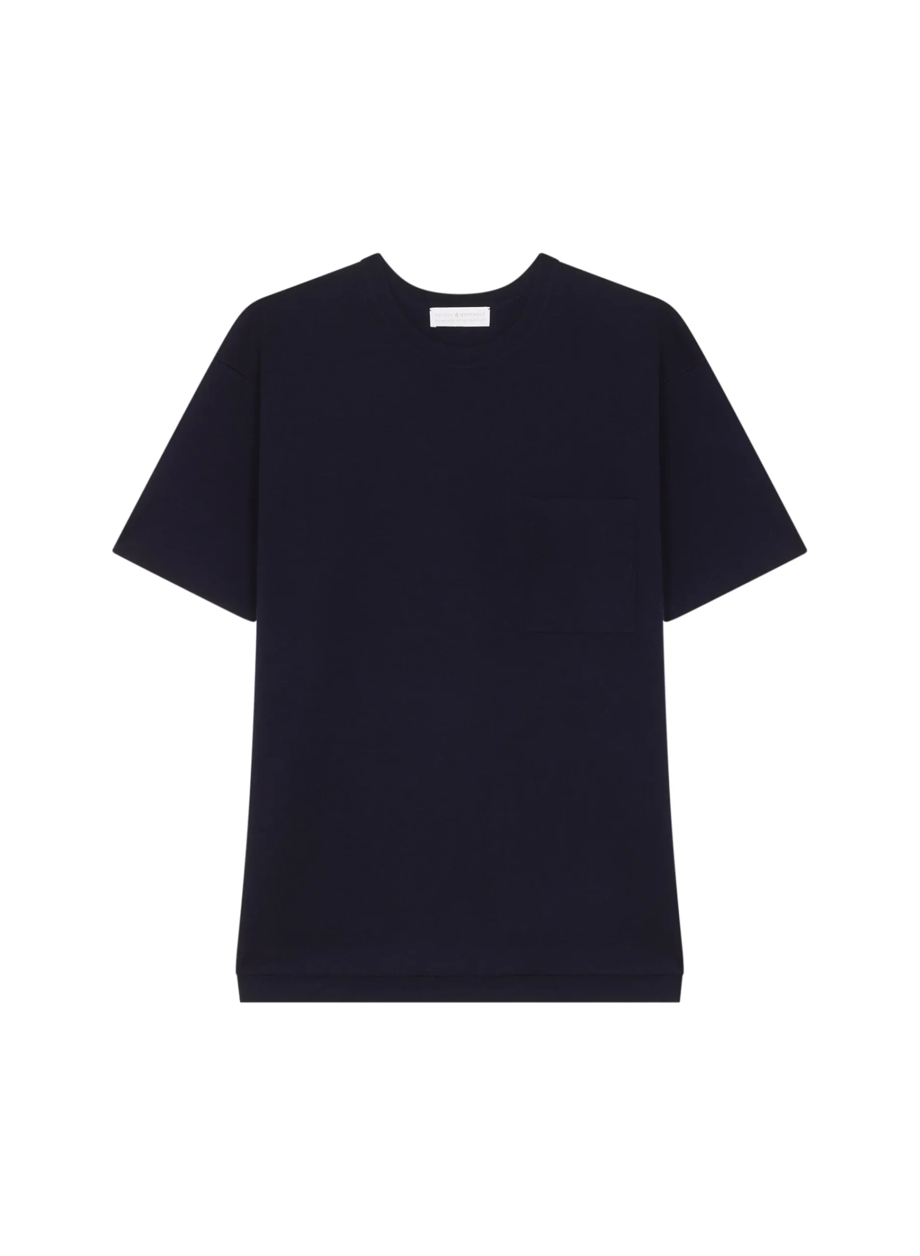 Maison Montagut T-Shirt Ample Avec Poche En Laine Merinos - Florentin>Homme T-Shirts