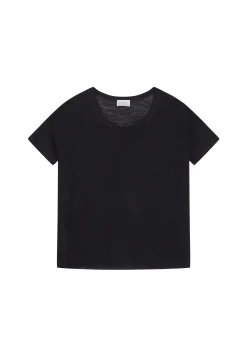 Maison Montagut T-Shirt Ample Col Rond En Lin Flamme - Pavot><noscript><img width=