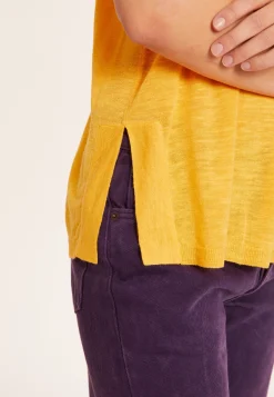 Maison Montagut T-Shirt Ample Col Rond En Lin Flamme - Pavot><noscript><img width=