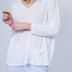 Maison Montagut T-Shirt Ample Col V - Malou><noscript><img width=