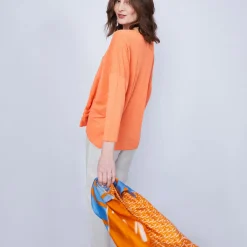 Maison Montagut T-Shirt Ample Col V - Malou><noscript><img width=