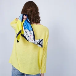 Maison Montagut T-Shirt Ample Col V - Malou><noscript><img width=