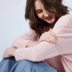 Maison Montagut T-Shirt Ample Col V - Malou><noscript><img width=