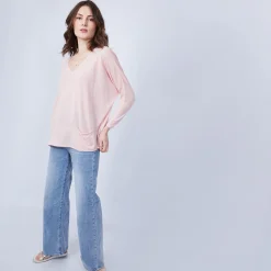 Maison Montagut T-Shirt Ample Col V - Malou><noscript><img width=