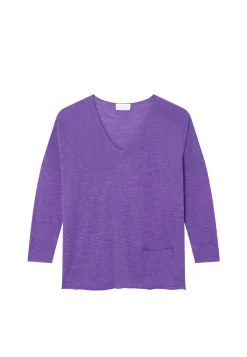 Maison Montagut T-Shirt Ample En Lin Flamme - Balou><noscript><img width=