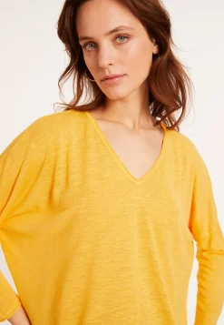 Maison Montagut T-Shirt Ample En Lin Flamme - Balou><noscript><img width=