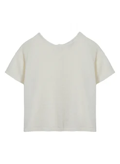 Maison Montagut T-Shirt Boutonne A L'Arriere En Lin - Tilla><noscript><img width=