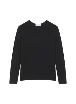 Maison Montagut T-Shirt Boutonne En Bambou Cachemire Col Rond En Maille Fine - Aelia>Femme T-Shirts