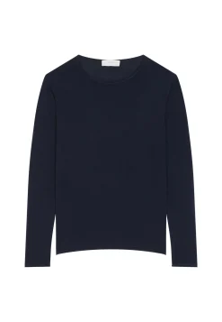 Maison Montagut T-Shirt Boutonne En Bambou Cachemire Col Rond En Maille Fine - Aelia><noscript><img width=