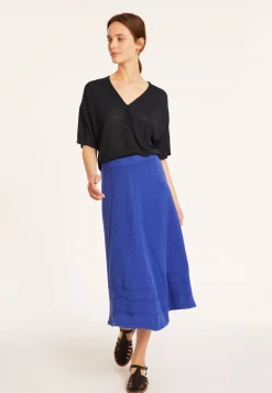 Maison Montagut T-Shirt Boutonne En Lin Flamme - Maddie><noscript><img width=