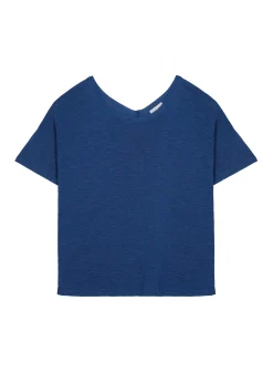 Maison Montagut T-Shirt Boutonne En Lin Flamme - Tally><noscript><img width=