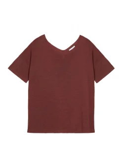 Maison Montagut T-Shirt Boutonne En Lin Flamme - Tally><noscript><img width=