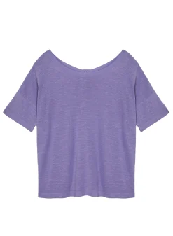 Maison Montagut T-Shirt Boutonne En Lin Flamme - Tally><noscript><img width=